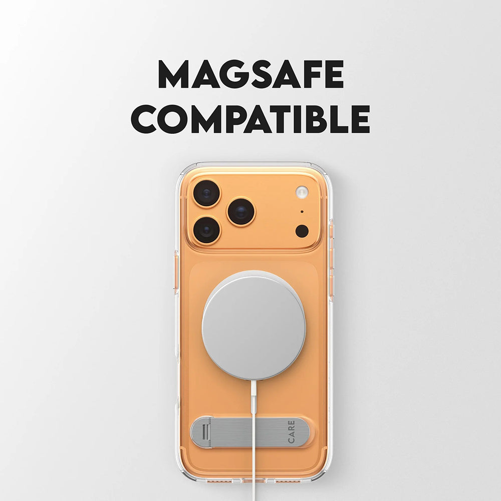 MagSafe tok Apple iPhone 17 Pro Max-hoz, PanzerGlass, Állványos funkció, Átlátszó Fehér