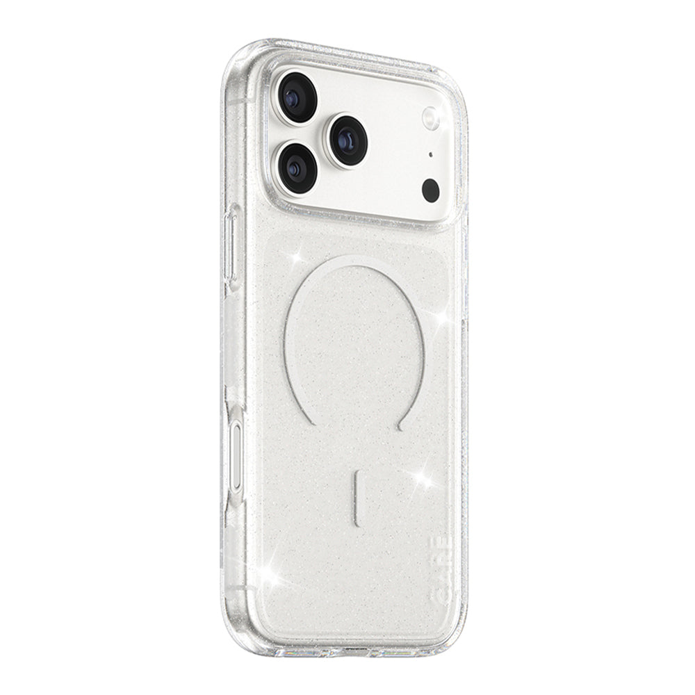 MagSafe tok Apple iPhone 17 Pro Max-hoz, PanzerGlass, Care Urban Explorer Star Lit, Átlátszó Fehér