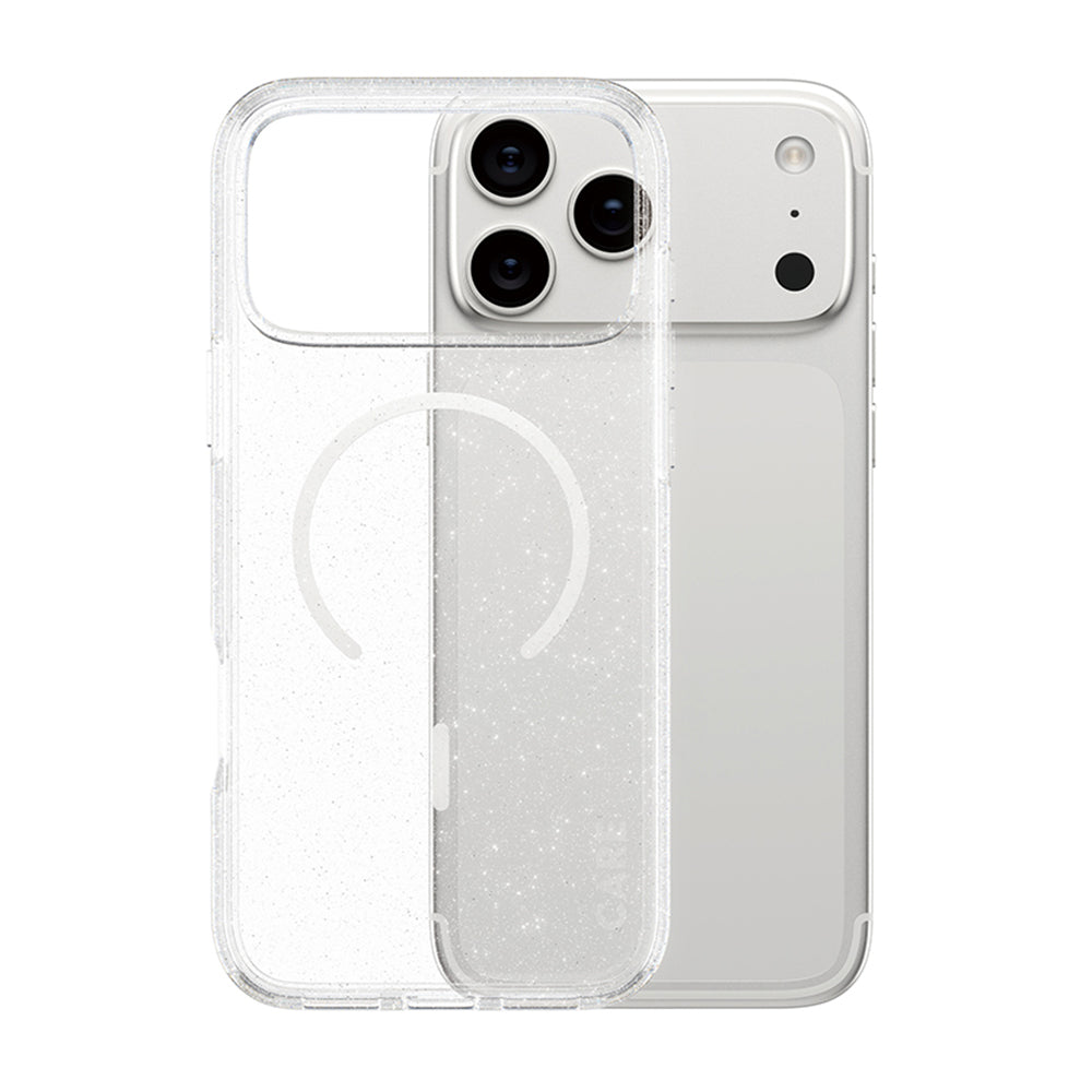 MagSafe tok Apple iPhone 17 Pro Max-hoz, PanzerGlass, Care Urban Explorer Star Lit, Átlátszó Fehér