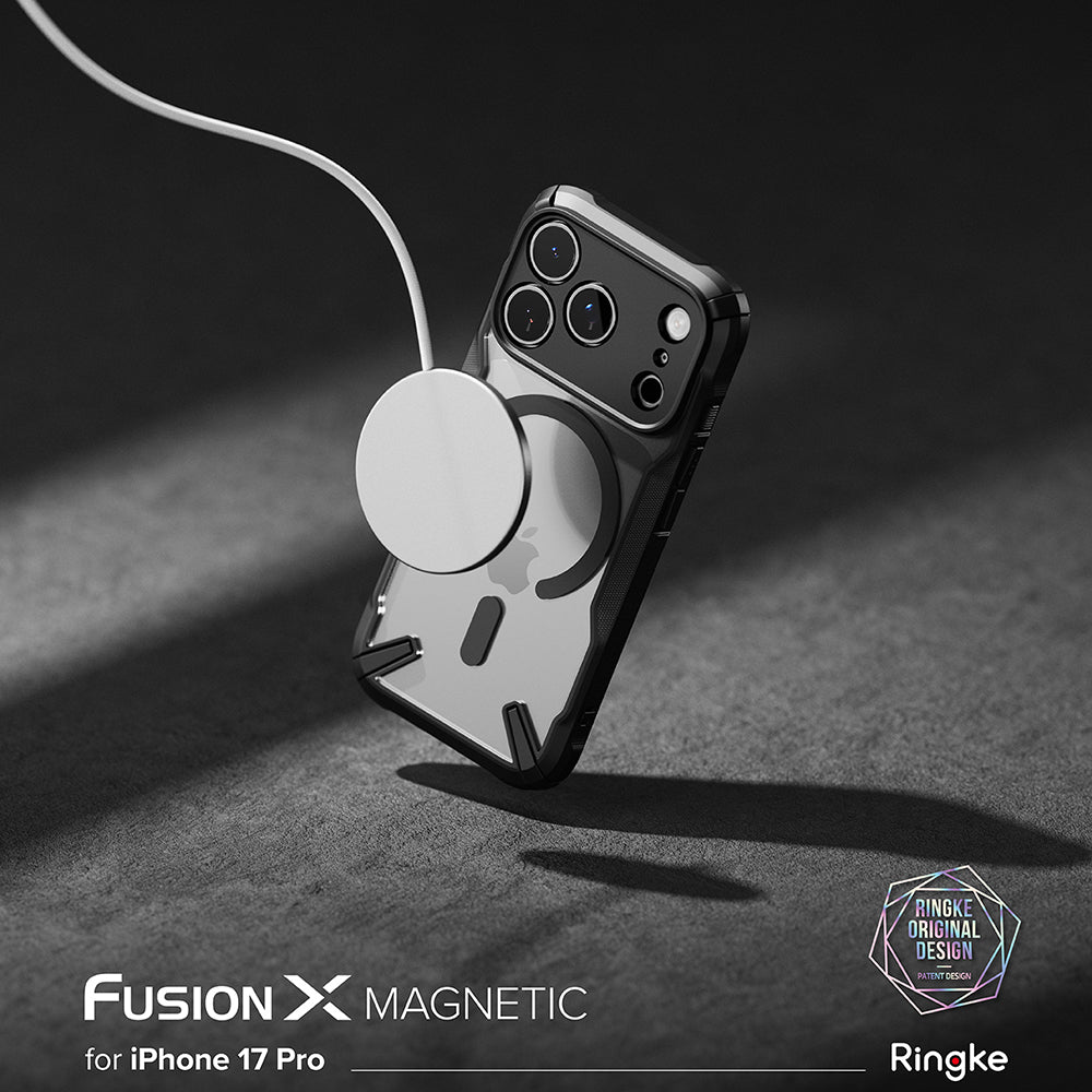 MagSafe tok Apple iPhone 17 Pro Max-hoz, Ringke, Fusion X, Fekete