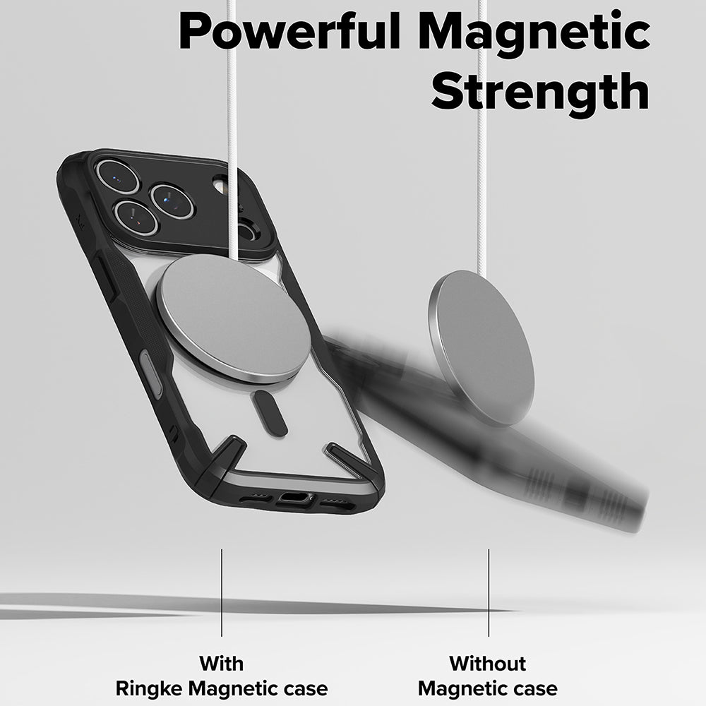 MagSafe tok Apple iPhone 17 Pro Max-hoz, Ringke, Fusion X, Fekete