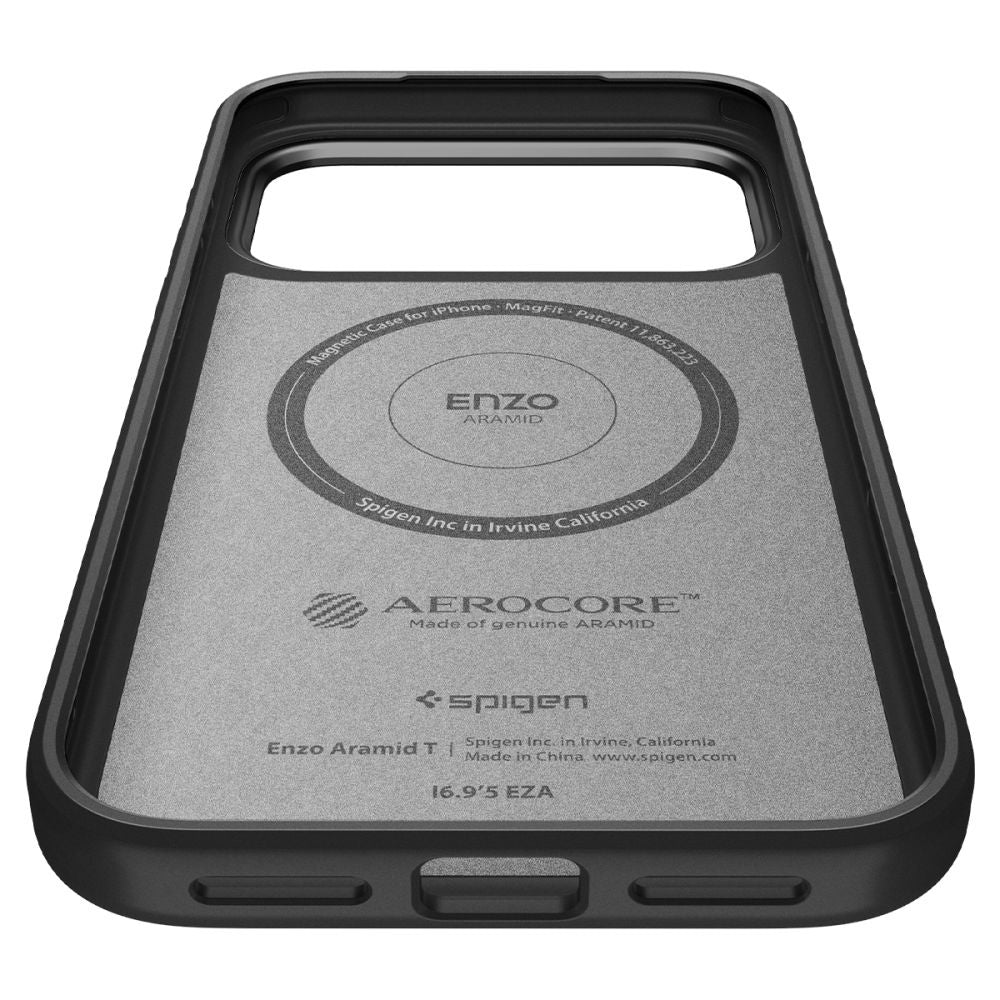 MagSafe tok Apple iPhone 17 Pro Max-hoz, Spigen, Enzo Aramid T, Fekete ACS09906