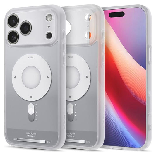MagSafe tok Apple iPhone 17 Pro Max-hoz, Spigen, Ultra Hybrid Classic, Ezüst