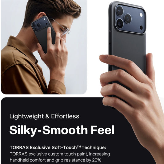 MagSafe tok Apple iPhone 17 Pro Max-hoz, Torras, SlimFit, Fekete