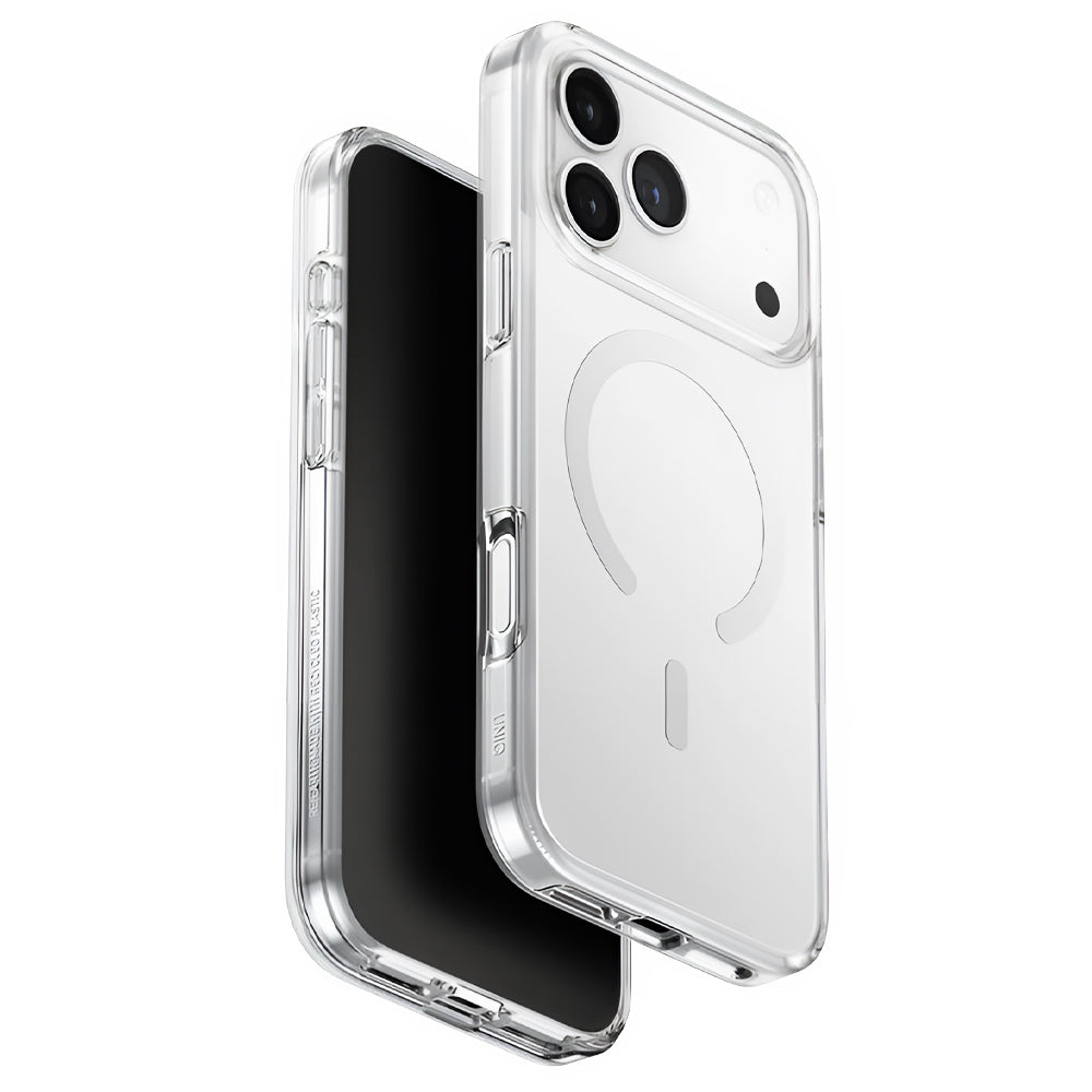 MagSafe tok Apple iPhone 17 Pro Max-hoz, UNIQ, Clario MagClick, Átlátszó