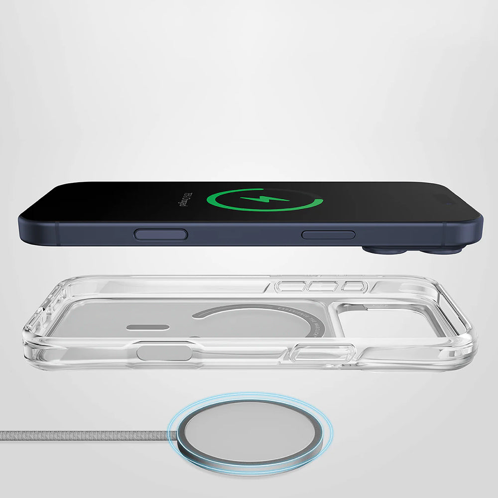 MagSafe tok Apple iPhone 17 Pro Max-hoz, UNIQ, LifePro Xtreme MagClick, Átlátszó