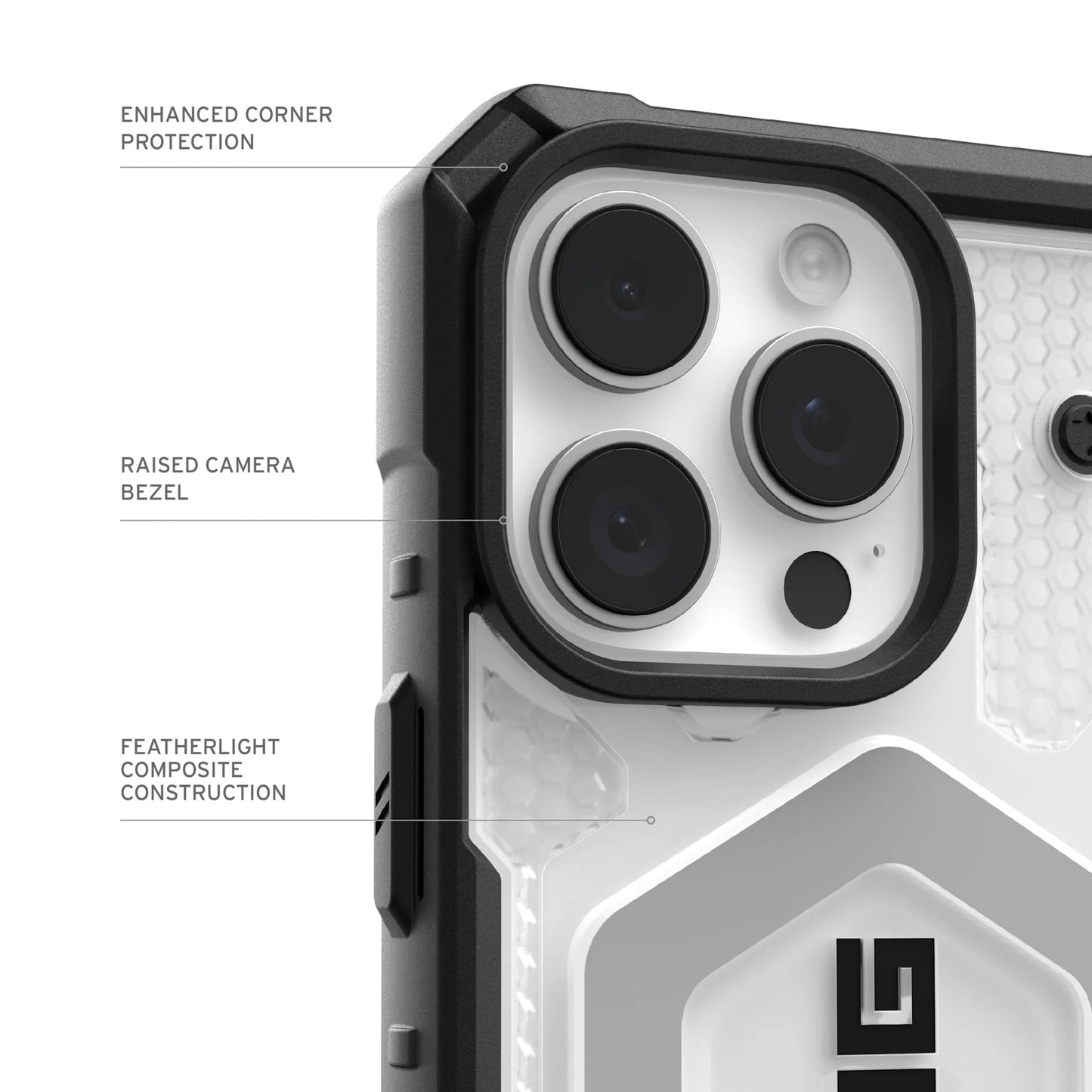 MagSafe tok Apple iPhone 17 Pro Max-hez, Urban Armor Gear, Pathfinder Clear, Átlátszó