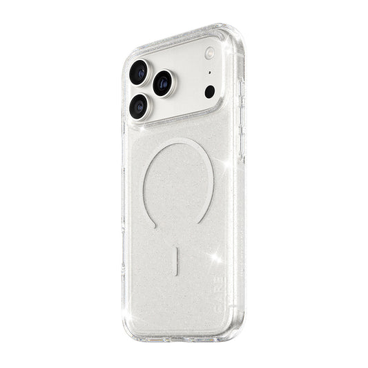 MagSafe tok Apple iPhone 17 Pro-hoz, PanzerGlass, Care Urban Explorer Star Lit, Átlátszó Fehér