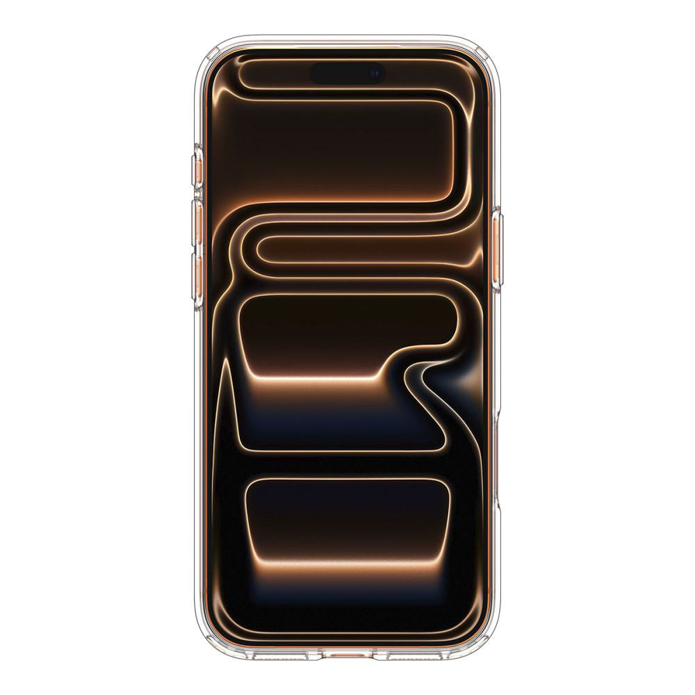 MagSafe tok Apple iPhone 17 Pro-hoz, Spigen, Ultra Hybrid, Átlátszó Narancssárga ACS11112