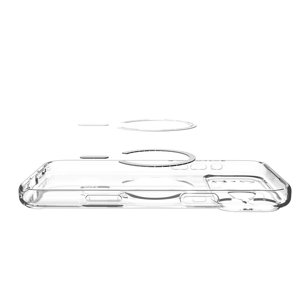 MagSafe tok Apple iPhone 17 Pro-hoz, Spigen, Ultra Hybrid, Átlátszó Narancssárga ACS11112