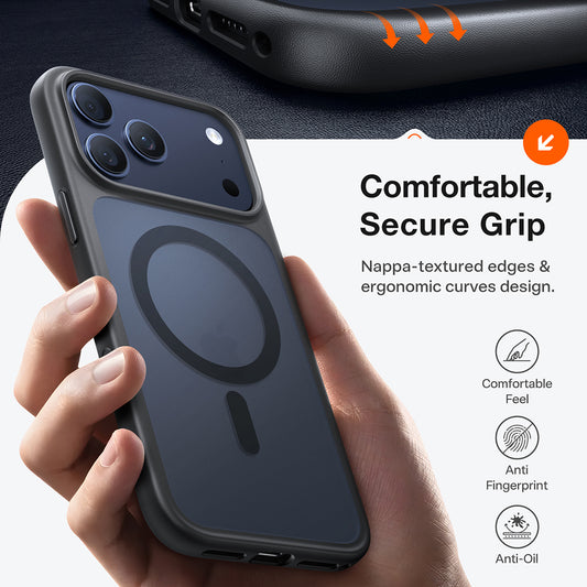 MagSafe tok Apple iPhone 17 Pro-hoz, Torras, Guardian, Fekete