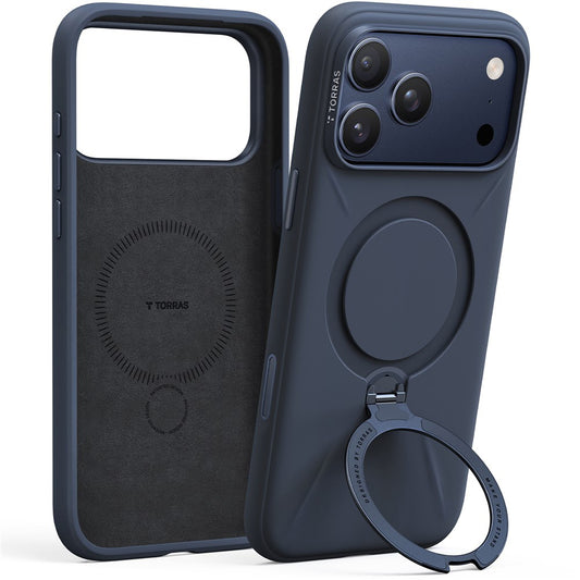 MagSafe tok Apple iPhone 17 Pro-hoz, Torras, QPRO szilikon, kék