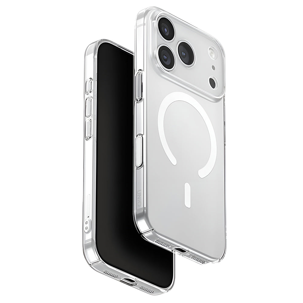 MagSafe tok Apple iPhone 17 Pro-hoz, UNIQ, AirSuit MagClick, Átlátszó