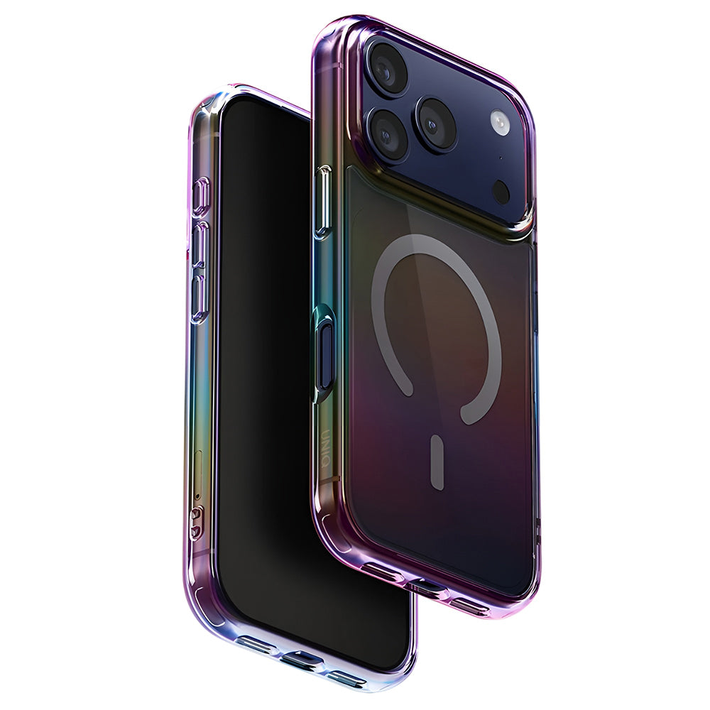 MagSafe tok Apple iPhone 17 Pro-hoz, UNIQ, Iridescia MagClick, Aurora