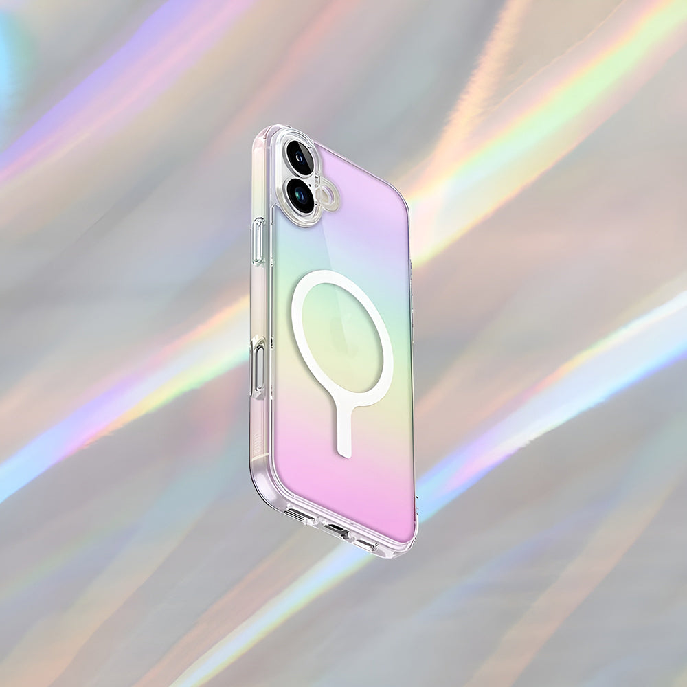 MagSafe tok Apple iPhone 17 Pro-hoz, UNIQ, Iridescia MagClick, Aurora