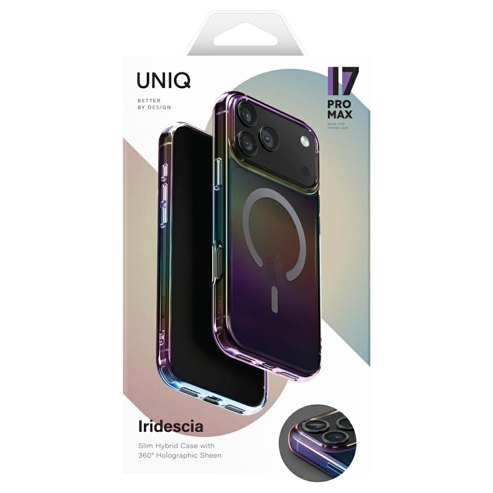 MagSafe tok Apple iPhone 17 Pro-hoz, UNIQ, Iridescia MagClick, Aurora