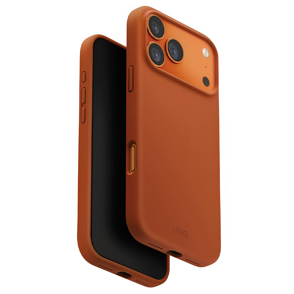 MagSafe Case for Apple iPhone 17 Pro, UNIQ, Lino MagClick, Dark Orange