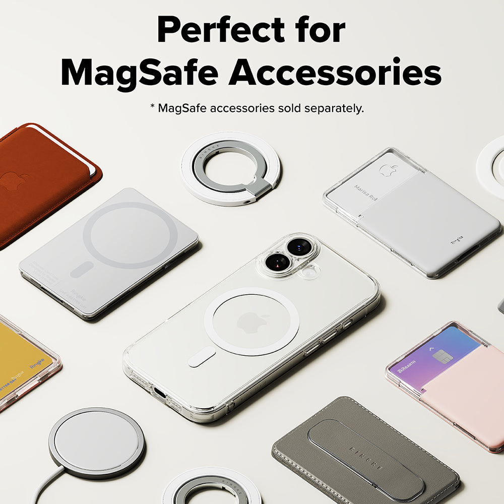 MagSafe tok Apple iPhone 17-hez, Ringke, Fusion, Matt átlátszó