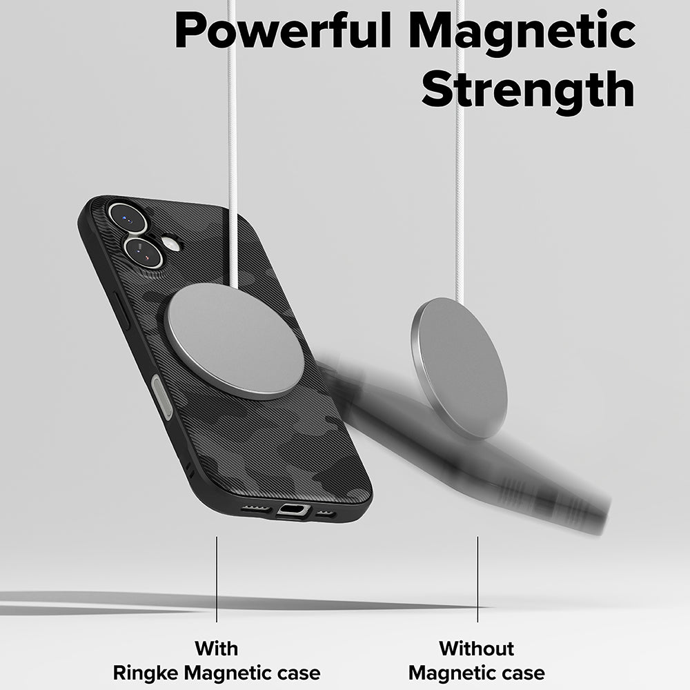 MagSafe tok Apple iPhone 17-hez, Ringke, Onyx, Álcázás