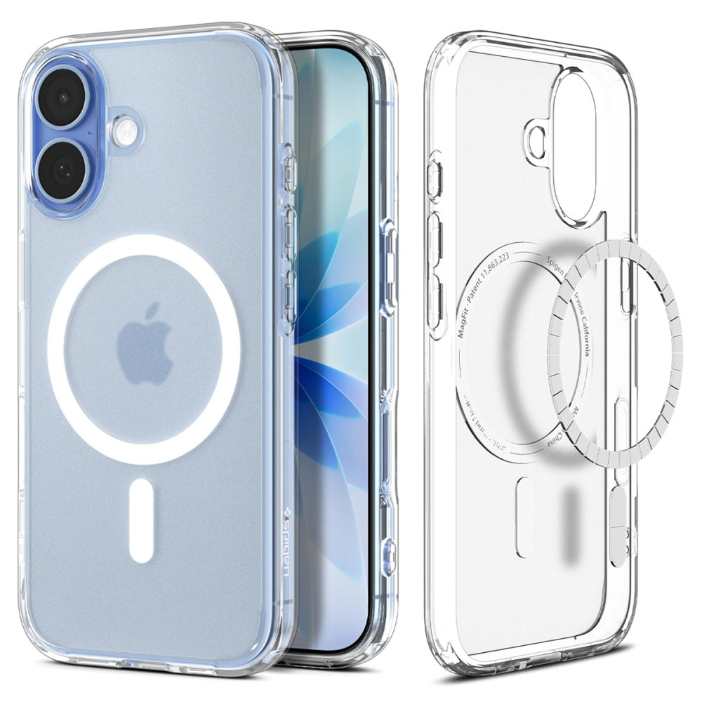 MagSafe tok Apple iPhone 17-hez, Spigen, Ultra Hybrid, Szatén Fehér