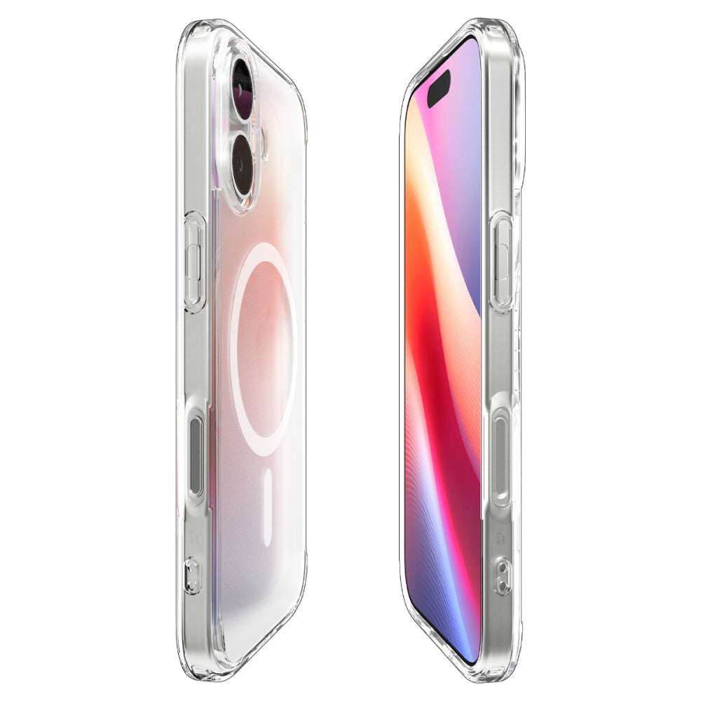 MagSafe tok Apple iPhone 17-hez, Spigen, Ultra Hybrid, Szatén Fehér