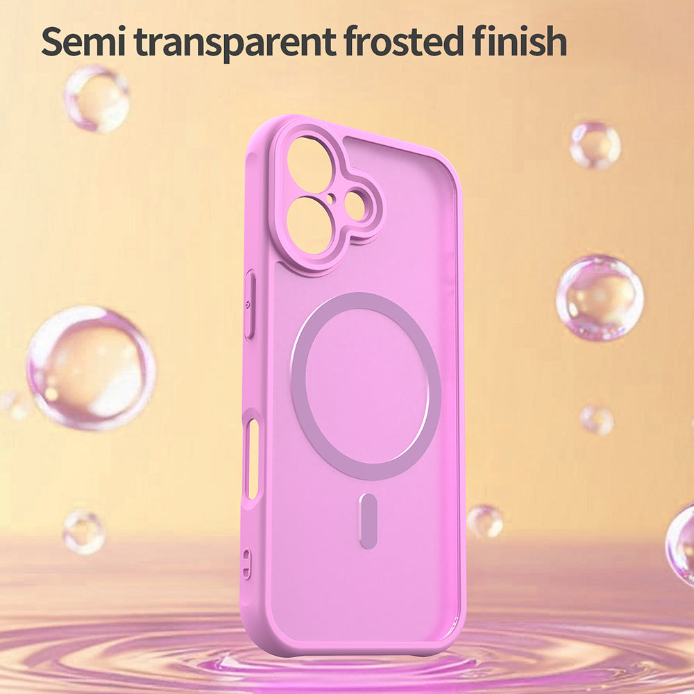 MagSafe tok Apple iPhone 17-hez, Techsuit, HaloFrost II, Rózsaszín