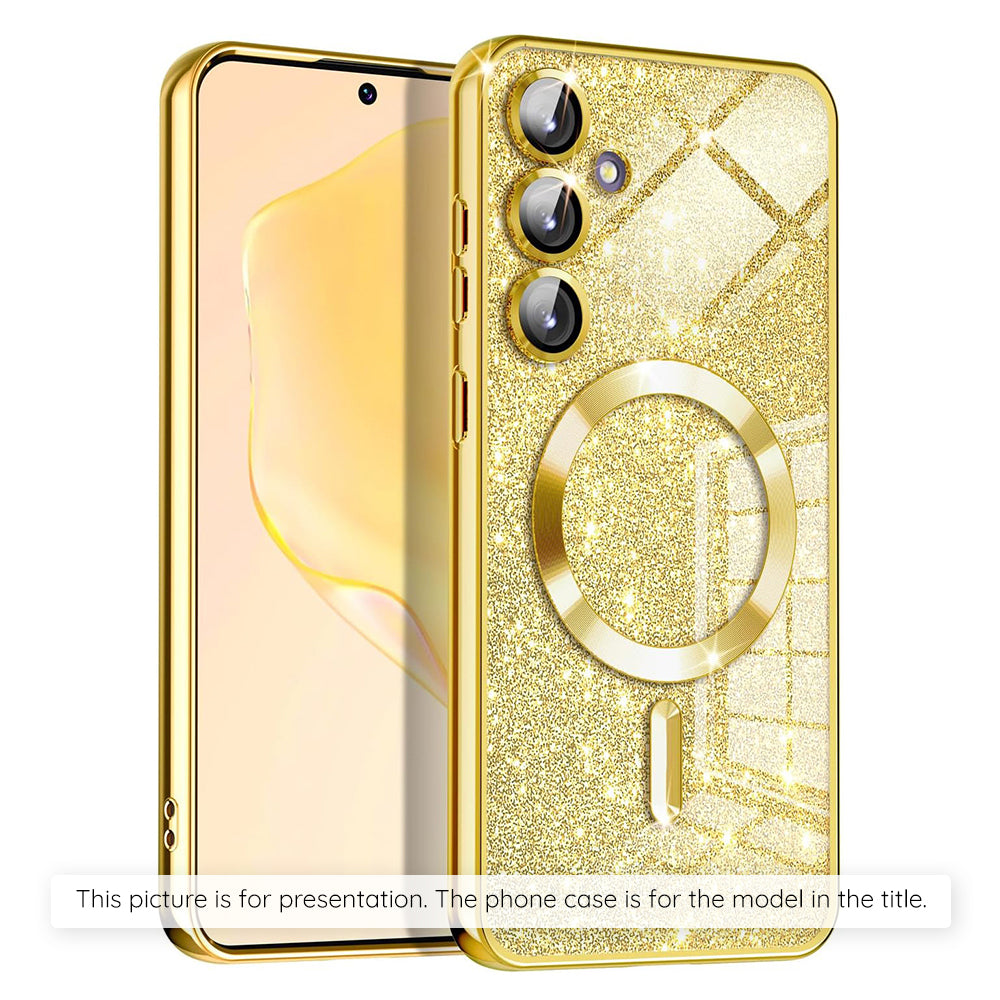 MagSafe tok Apple iPhone 17-hez, Techsuit, Luxury Glitter, Arany