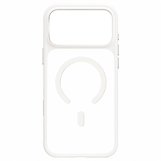 MagSafe tok Apple iPhone 18 Pro / 17 Pro készülékhez, Blueo, bőrbarát, ütésálló, szaténfehér