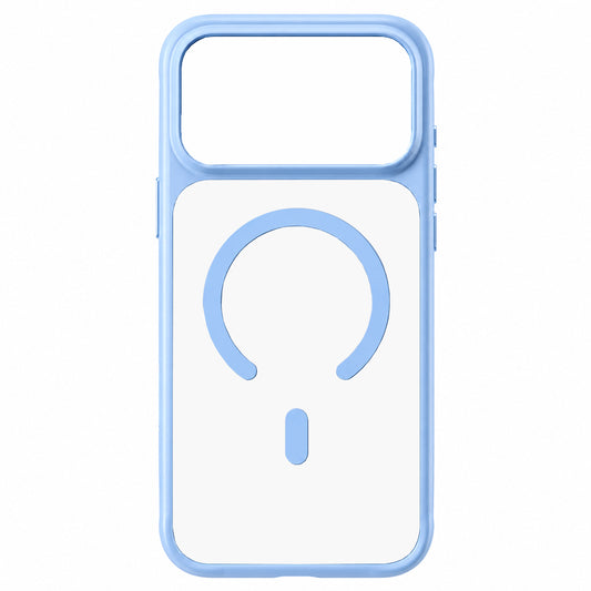 MagSafe tok Apple iPhone 18 Pro / 17 Pro készülékhez, Blueo, bőrbarát, ütésálló, szaténkék
