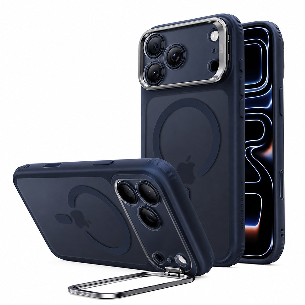 MagSafe tok Apple iPhone 18 Pro / 17 Pro-hoz, ESR, Classic Hybrid Kickstand, Selyemkék