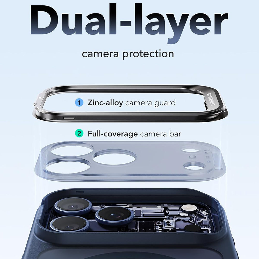 MagSafe tok Apple iPhone 18 Pro / 17 Pro-hoz, ESR, Classic Hybrid Kickstand, Selyemkék