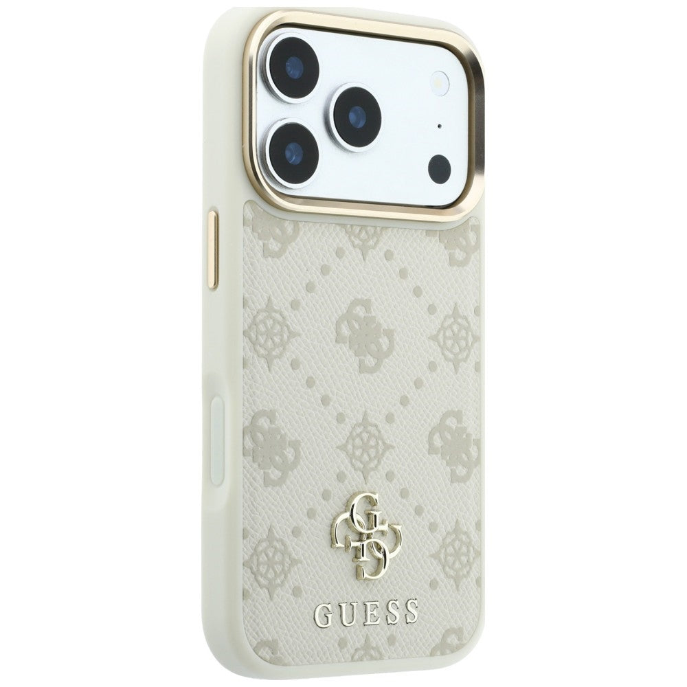 MagSafe tok Apple iPhone 18 Pro / 17 Pro készülékhez, Guess, Peony 4G kis logó, bézs