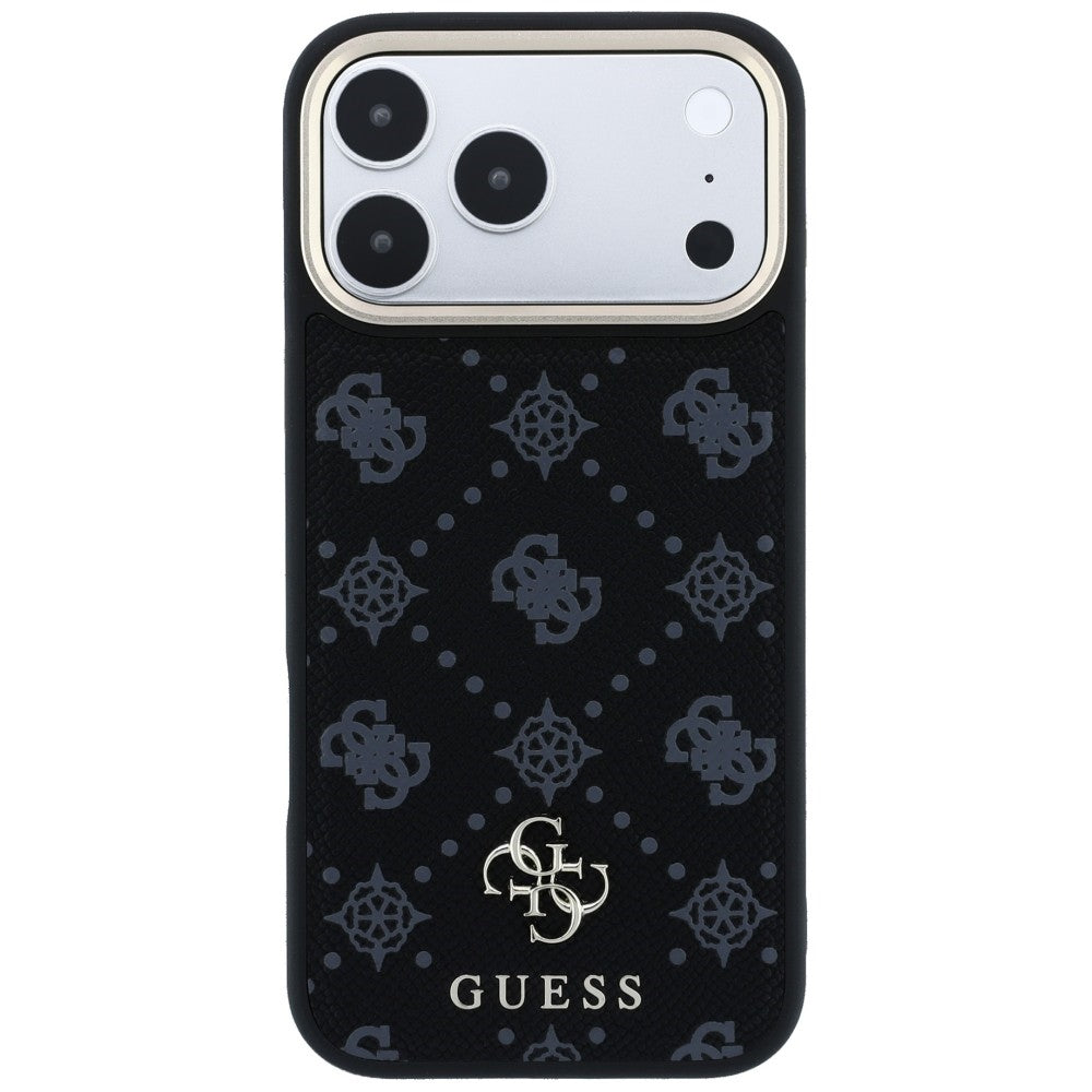 MagSafe tok Apple iPhone 18 Pro / 17 Pro készülékhez, Guess, Peony 4G kis logó, fekete