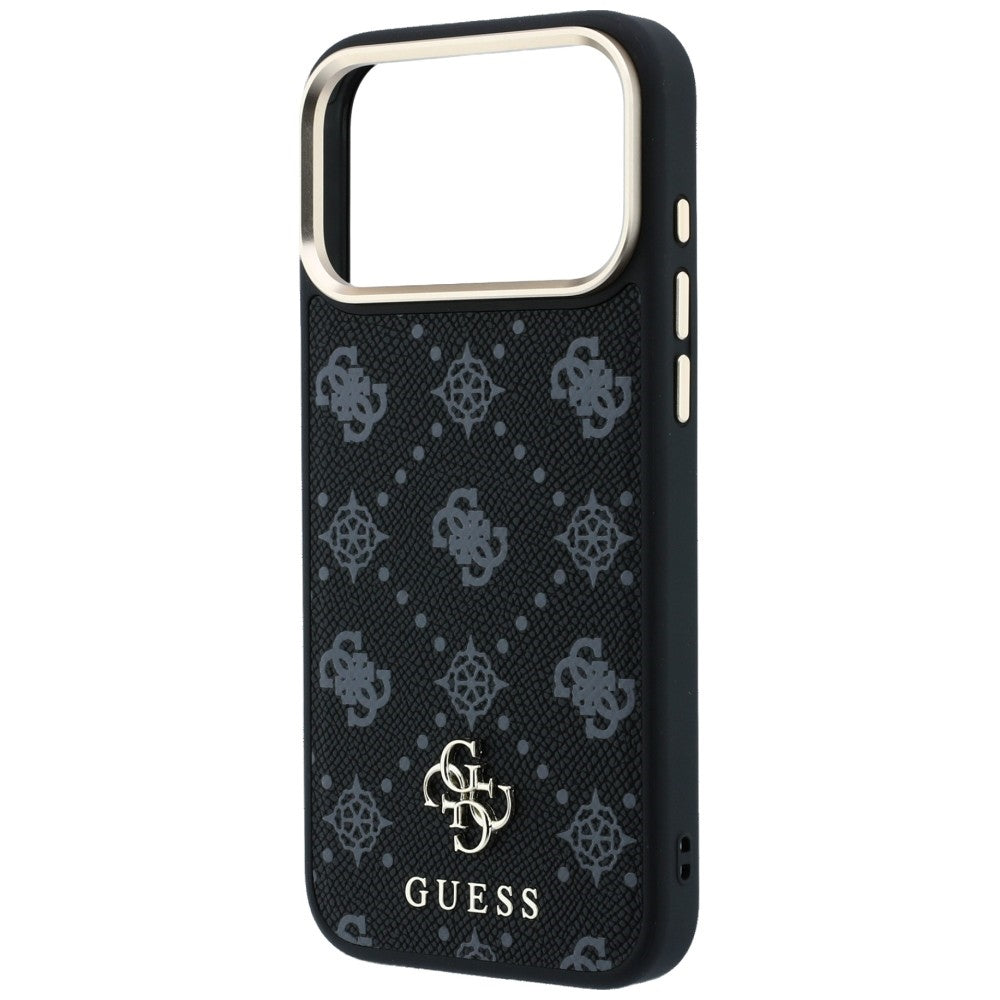 MagSafe tok Apple iPhone 18 Pro / 17 Pro készülékhez, Guess, Peony 4G kis logó, fekete