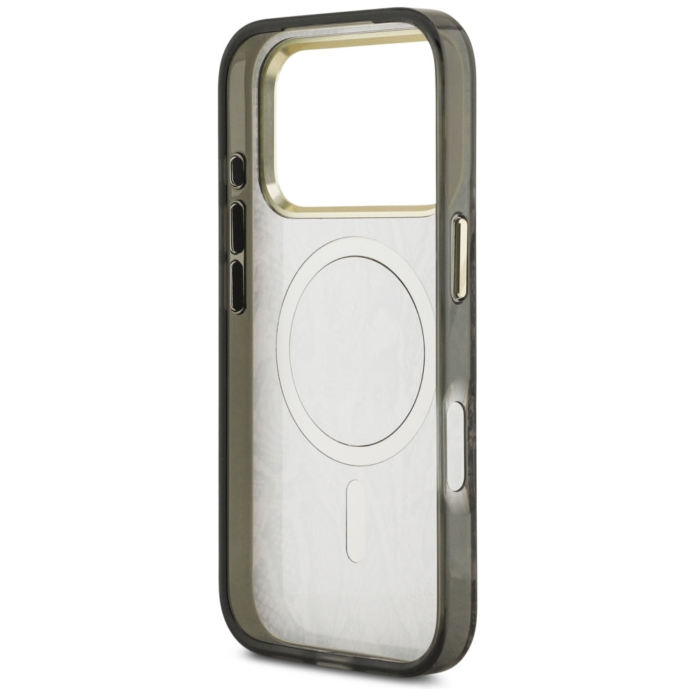 MagSafe tok Apple iPhone 18 Pro / 17 Pro számára, Guess, Piton mintás, Barna