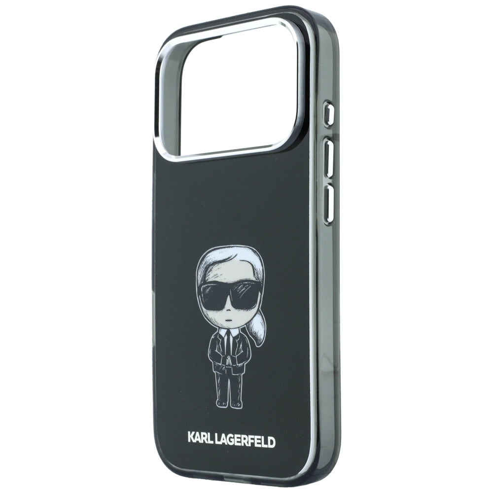 MagSafe tok Apple iPhone 18 Pro / 17 Pro számára, Karl Lagerfeld, HC IML Ikonik Sketch Print, Fekete