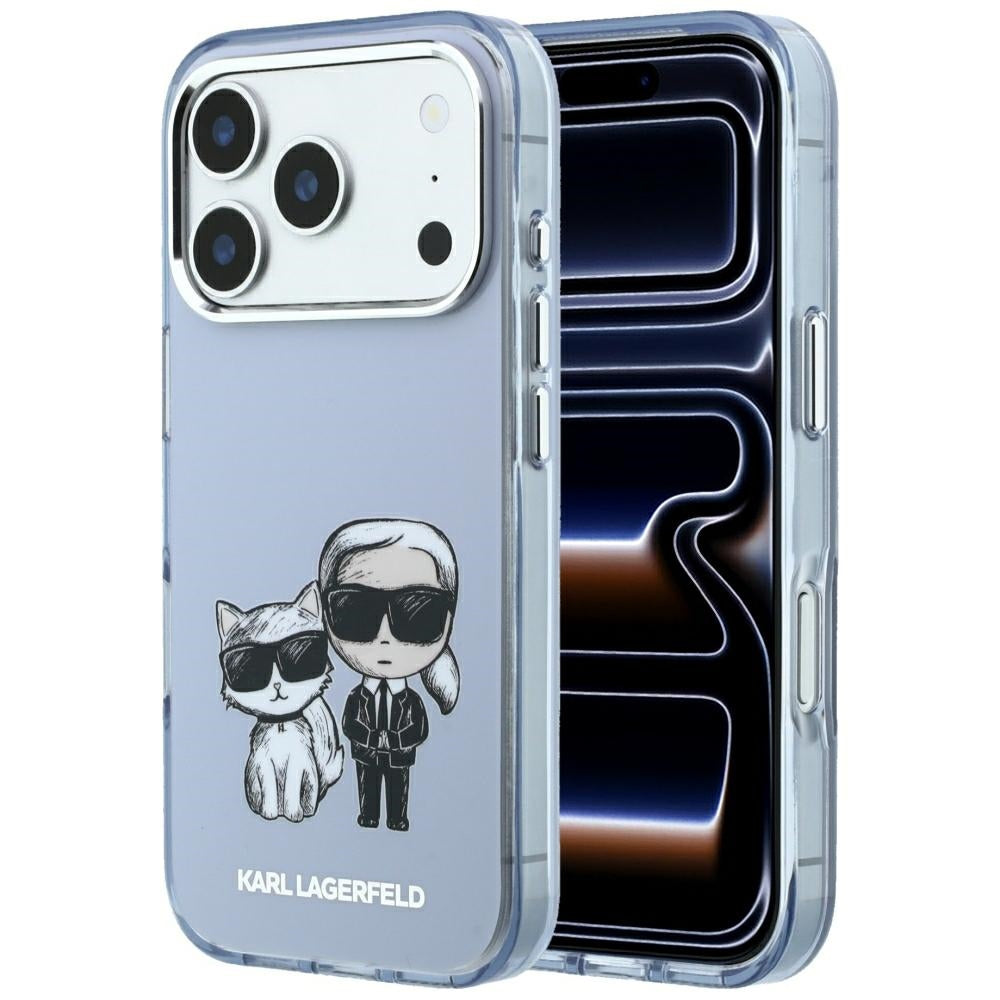 MagSafe tok Apple iPhone 18 Pro / 17 Pro számára, Karl Lagerfeld, IML KC Bodies Sketch Print, Kék