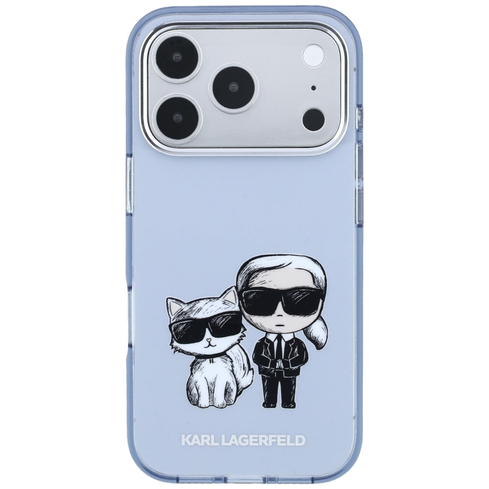 MagSafe tok Apple iPhone 18 Pro / 17 Pro számára, Karl Lagerfeld, IML KC Bodies Sketch Print, Kék