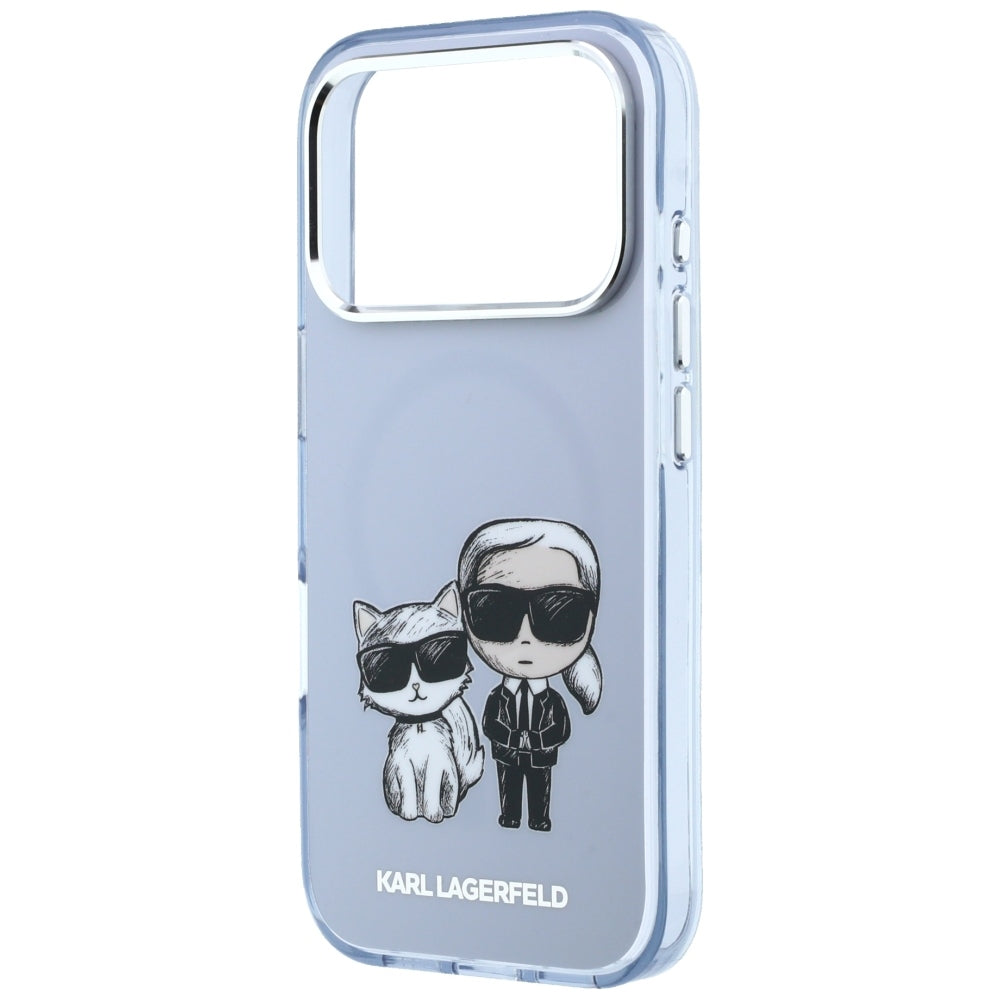 MagSafe tok Apple iPhone 18 Pro / 17 Pro számára, Karl Lagerfeld, IML KC Bodies Sketch Print, Kék