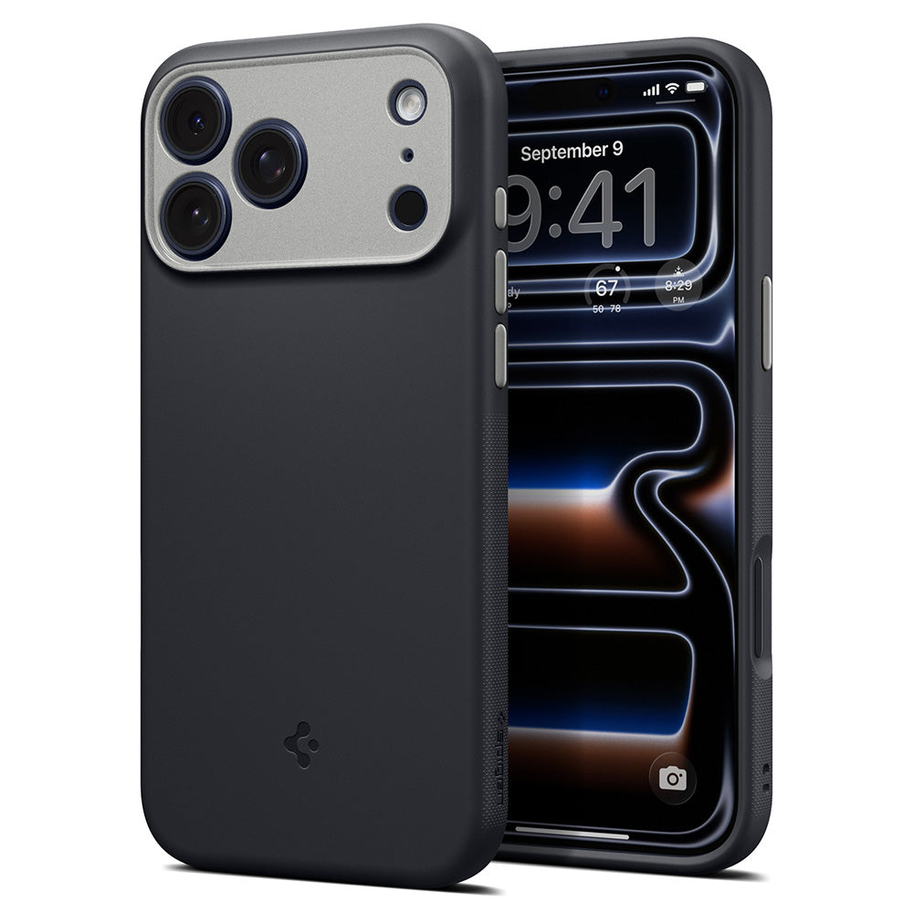 MagSafe tok Apple iPhone 18 Pro / 17 Pro-hoz, Spigen, Caseology Nano Pop, Fekete ACS12177