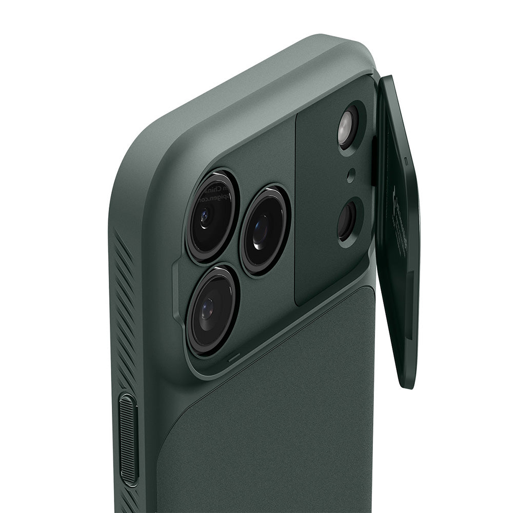 MagSafe tok Apple iPhone 18 Pro / 17 Pro-hoz, Spigen, Optik Armor, Zöld ACS09954