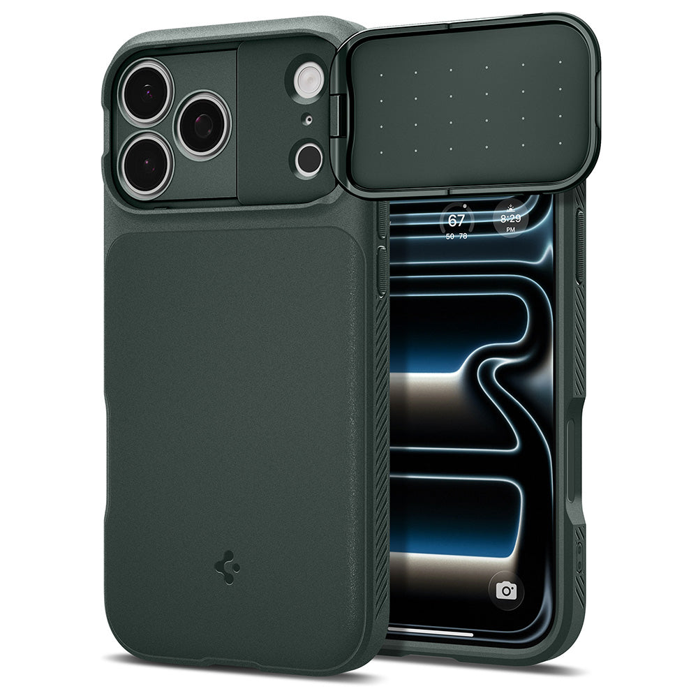 MagSafe tok Apple iPhone 18 Pro / 17 Pro-hoz, Spigen, Optik Armor, Zöld ACS09954