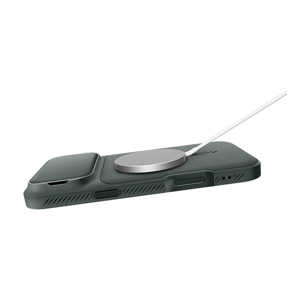 MagSafe tok Apple iPhone 18 Pro / 17 Pro-hoz, Spigen, Optik Armor, Zöld ACS09954