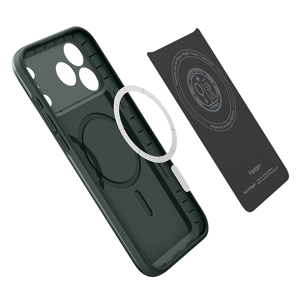 MagSafe tok Apple iPhone 18 Pro / 17 Pro-hoz, Spigen, Thin Fit, Zöld ACS12145