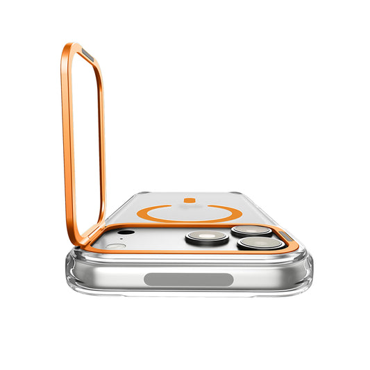 MagSafe tok Apple iPhone 18 Pro / 17 Pro-hoz, Spigen, Ultra Hybrid Optik S, Áttetsző Narancssárga ACS11923
