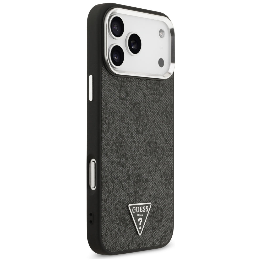 MagSafe tok Apple iPhone 18 Pro Max / 17 Pro Max, Guess, 4G Triangle Logo, Fekete