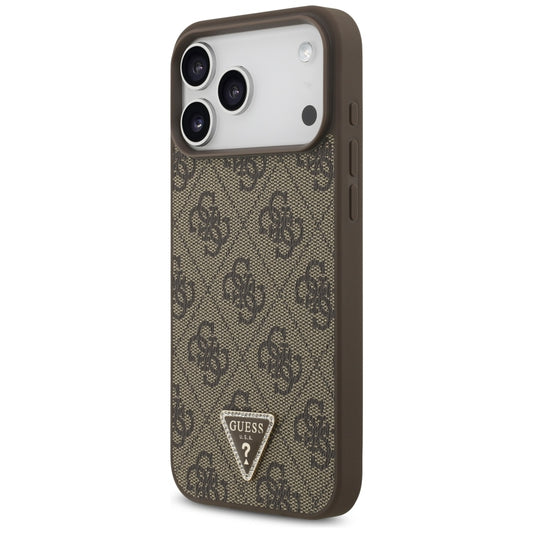 MagSafe tok Apple iPhone 18 Pro Max / 17 Pro Max készülékhez, Guess, 4G Triangle Strass, Barna