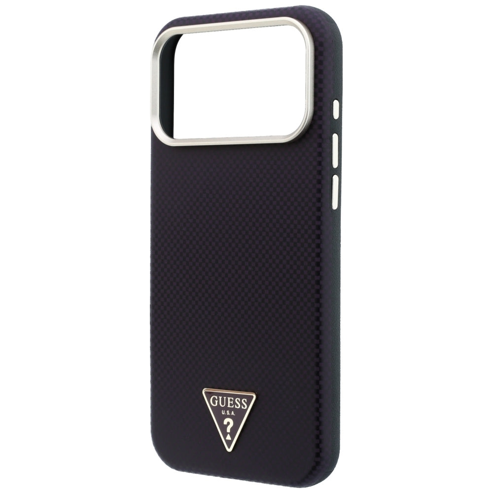 MagSafe tok Apple iPhone 18 Pro Max / 17 Pro Max készülékhez, Guess, Kevlar Háromszög Logó, Bordó