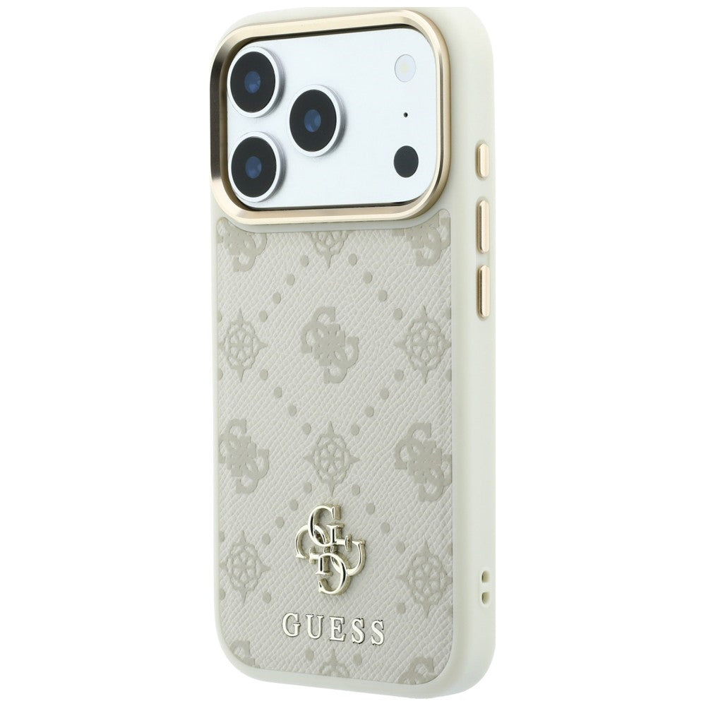 MagSafe tok Apple iPhone 18 Pro Max / 17 Pro Max készülékhez, Guess, Peony 4G kis logó, bézs