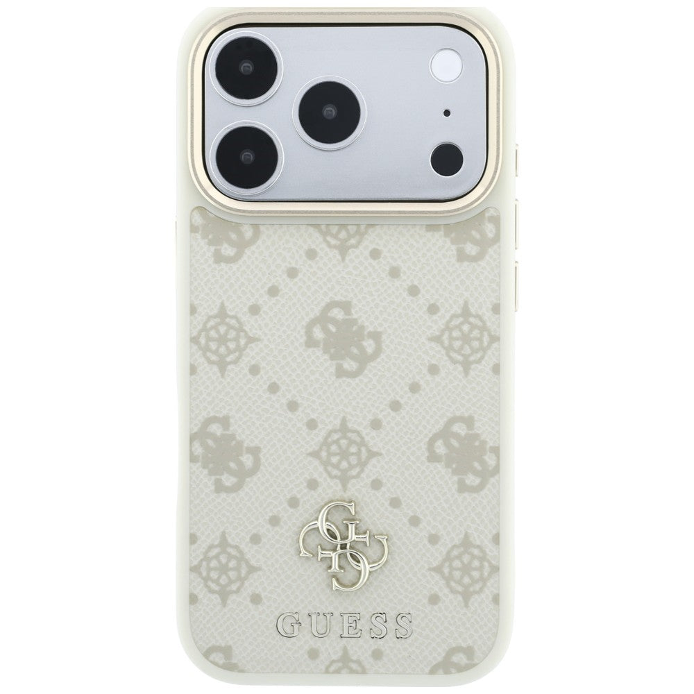 MagSafe tok Apple iPhone 18 Pro Max / 17 Pro Max készülékhez, Guess, Peony 4G kis logó, bézs